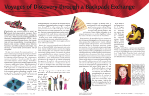 Voyages of Discovery through a Backpack Exchange