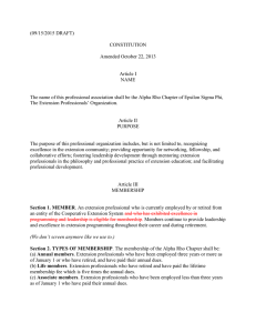 (09/15/2015 DRAFT) CONSTITUTION  Amended October 22, 2013