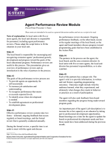 Agent Performance Review Module