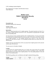 Written exam TDDD17 Information Security 2012-05-21