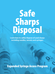 Safe Sharps Disposal Expanded Syringe Access Program