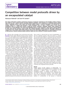 Competition between model protocells driven by an encapsulated catalyst *