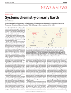 Systems chemistry on early Earth
