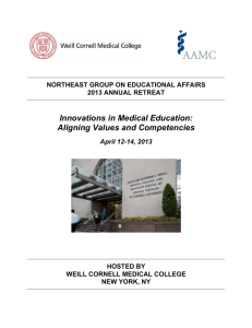 Innovations in Medical Education: Aligning Values and Competencies