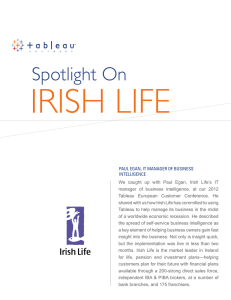 IRISH LIFE Spotlight On