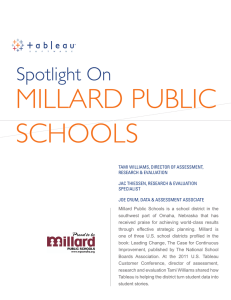 MILLARD PUBLIC SCHOOLS Spotlight On