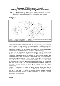 Complexity DTC Mini-project Proposal: Modelling disease spread on partially observed networks