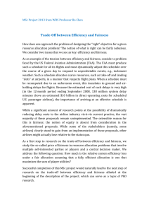 Trade-Off between Efficiency and Fairness