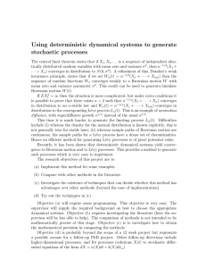 Using deterministic dynamical systems to generate stochastic processes