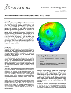 Abaqus Technology Brief Simulation of Electroencephalography (EEG) Using Abaqus