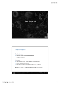 How to work The difference 2011-01-25