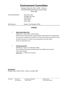 Environment Committee  Monday, March 16, 2015; 12:00 – 1:30 p.m.