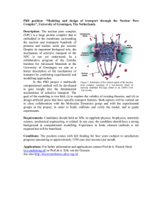 PhD  position:  “Modeling  and  design ... Complex”, University of Groningen, The Netherlands.