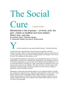 The Social Cure