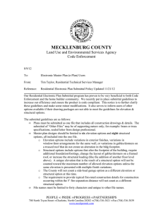 MECKLENBURG COUNTY Land Use and Environmental Services Agency Code Enforcement