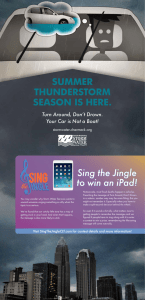Sing the Jingle to win an iPad! Summer ThunderSTorm
