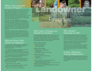 What is the Landowner Incentive Program?