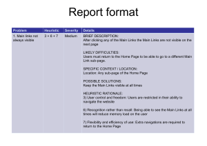 Report format
