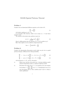 MA256 Spatial Patterns Tutorial Problem 1: