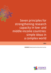 Seven principles for strengthening research capacity in low- and middle-income countries: