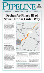 Design for Phase III of Sewer Line is Under Way