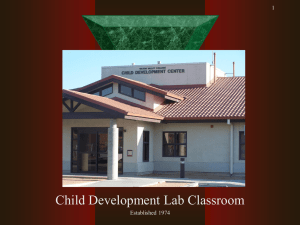 Victor Valley College Child Development Lab Classroom 1 Established 1974