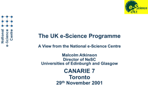 The UK e-Science Programme