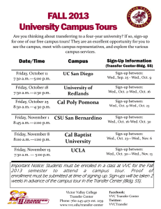 FALL 2013 University Campus Tours