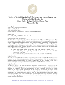 Notice of Availability of a Draft Environmental Impact Report and
