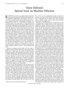 I Guest Editorial Special Issue on Machine Olfaction