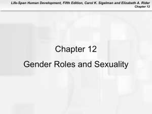 Chapter 12 Gender Roles and Sexuality