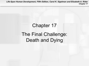 Chapter 17 The Final Challenge: Death and Dying