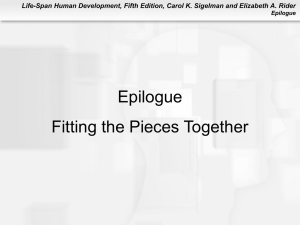 Epilogue Fitting the Pieces Together