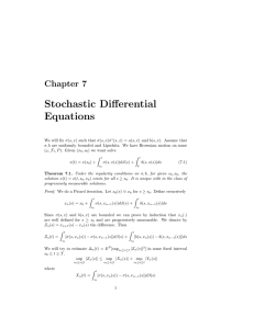 Stochastic Differential Equations Chapter 7