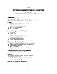 Institutional Effectiveness Committee