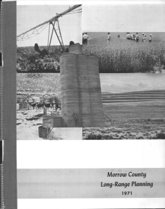 Morrow County LonyRange PlannIng 1971