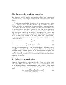 The barotropic vorticity equation
