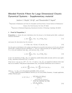 Blended Particle Filters for Large Dimensional Chaotic Andrew J. Majda