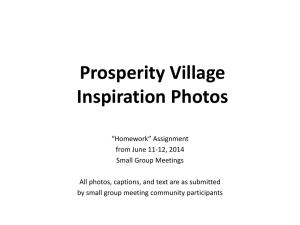 Prosperity Village Inspiration Photos