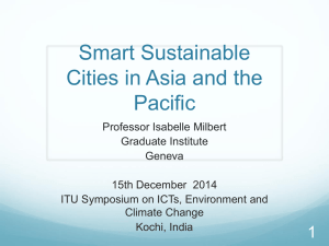 Smart Sustainable Cities in Asia and the Pacific
