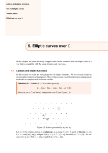 5. Elliptic curves over