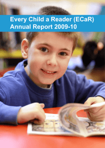 Every Child a Reader (ECaR) Annual Report 2009-10 1
