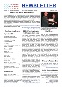 NEWSLETTER Report: All Hands Meeting 2004 Issue 23, September 2004