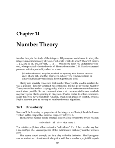 Number Theory Chapter 14