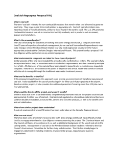 Coal Ash Repurpose Proposal FAQ