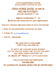 OPEN HORSE SHOW   as well as MECAB FUTURITY $5.00