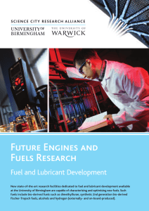 Future Engines and Fuels Research Fuel and Lubricant Development