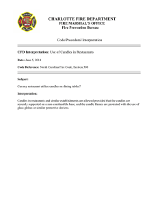 CHARLOTTE FIRE DEPARTMENT  FIRE MARSHAL’S OFFICE Fire Prevention Bureau
