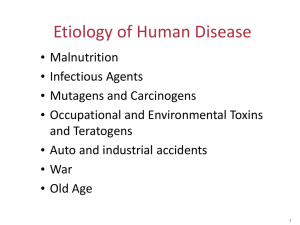 Etiology of Human Disease