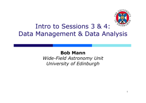Intro to Sessions 3 &amp; 4: Data Management &amp; Data Analysis